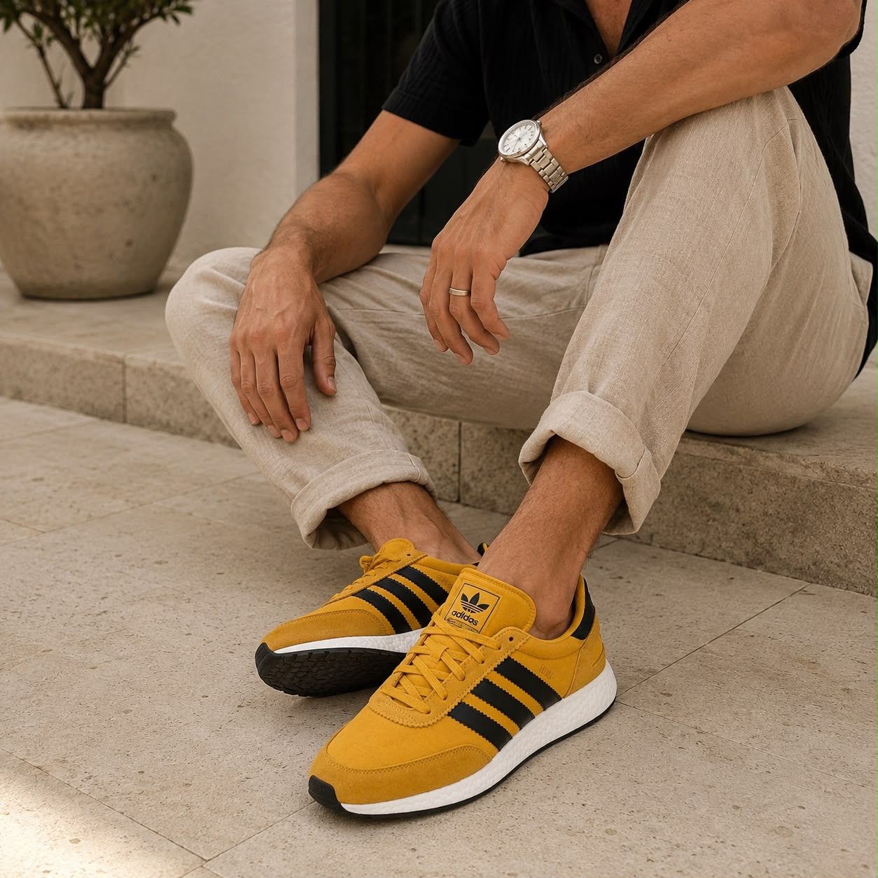 ADIDAS INIKI  | YELLOW BLACK