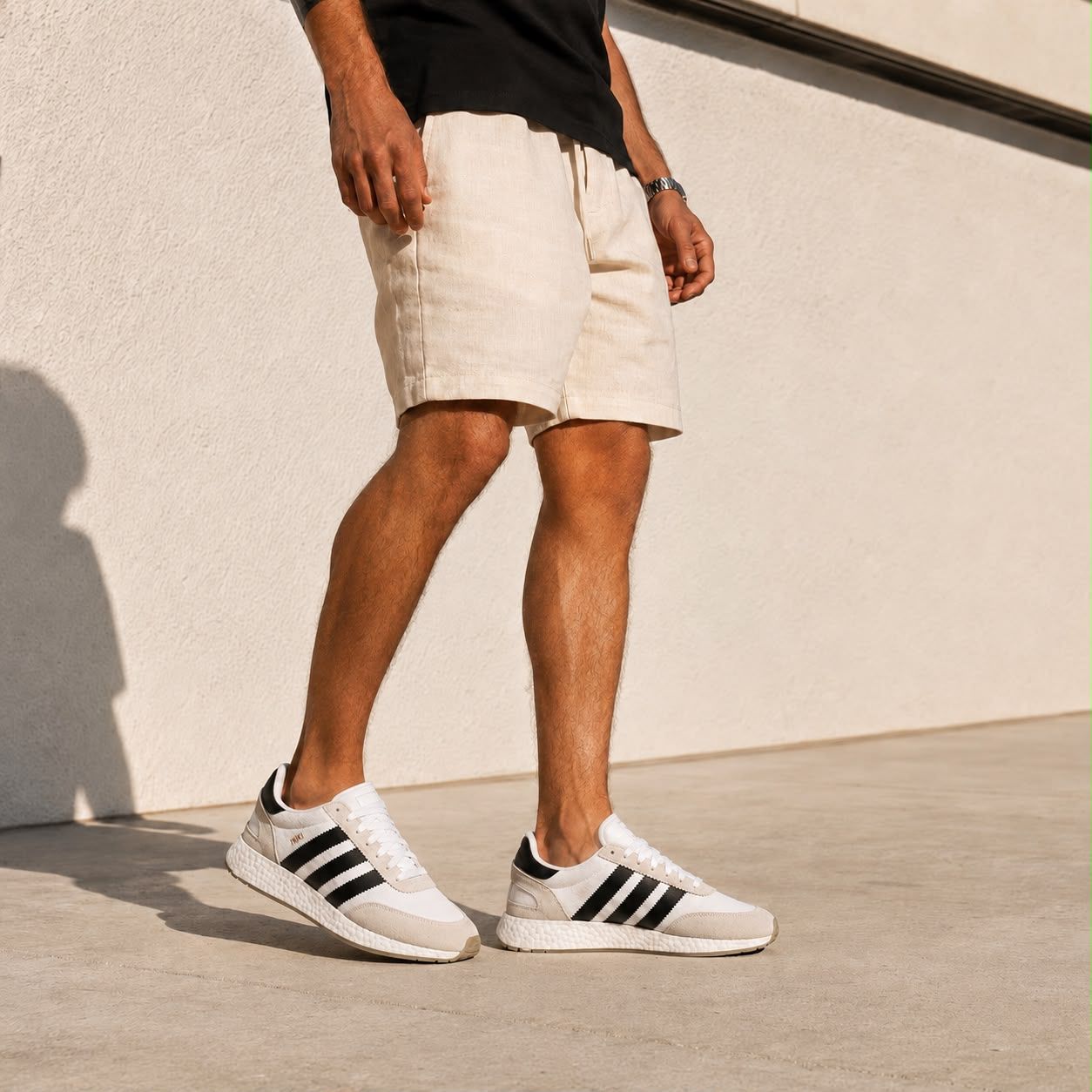 ADIDAS INIKI  | WHITE BLACK