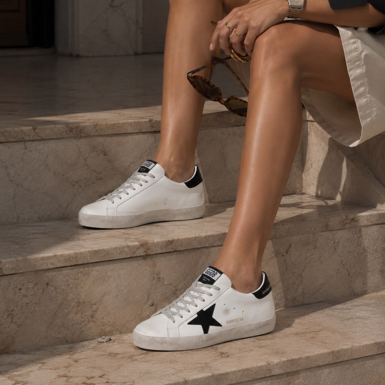 GOLDEN GOOSE SUPERSTAR |  WHITE BLACK