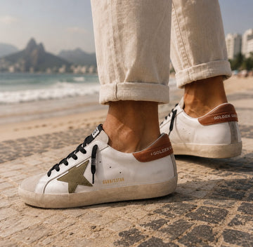 GOLDEN GOOSE SUPERSTAR |  WHITE OLIVE GREEN