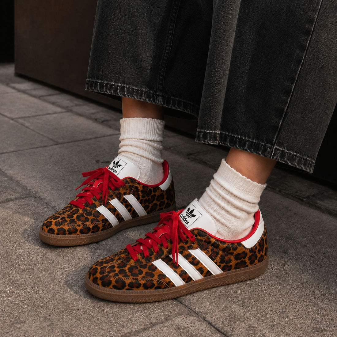 ADIDAS SAMBA OG | RED LEOPARD
