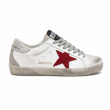 GOLDEN GOOSE SUPERSTAR |  WHITE RED