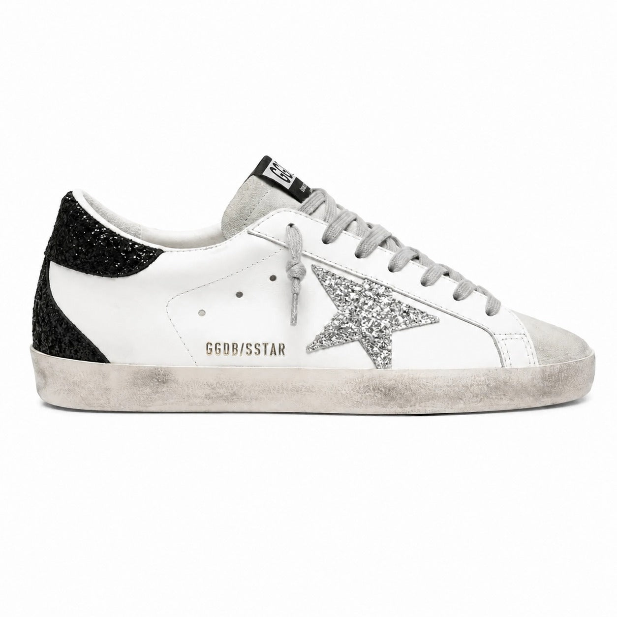 GOLDEN GOOSE SUPERSTAR |  GLITTER SILVER