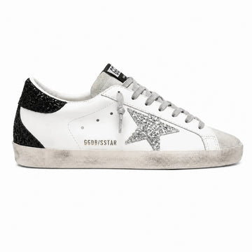 GOLDEN GOOSE SUPERSTAR |  GLITTER SILVER