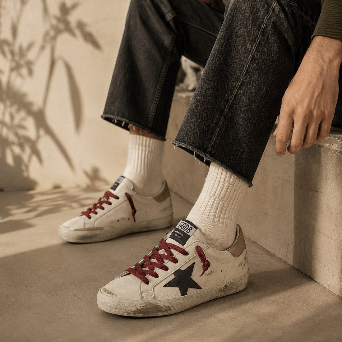 GOLDEN GOOSE SUPERSTAR |  WHITE BROWN