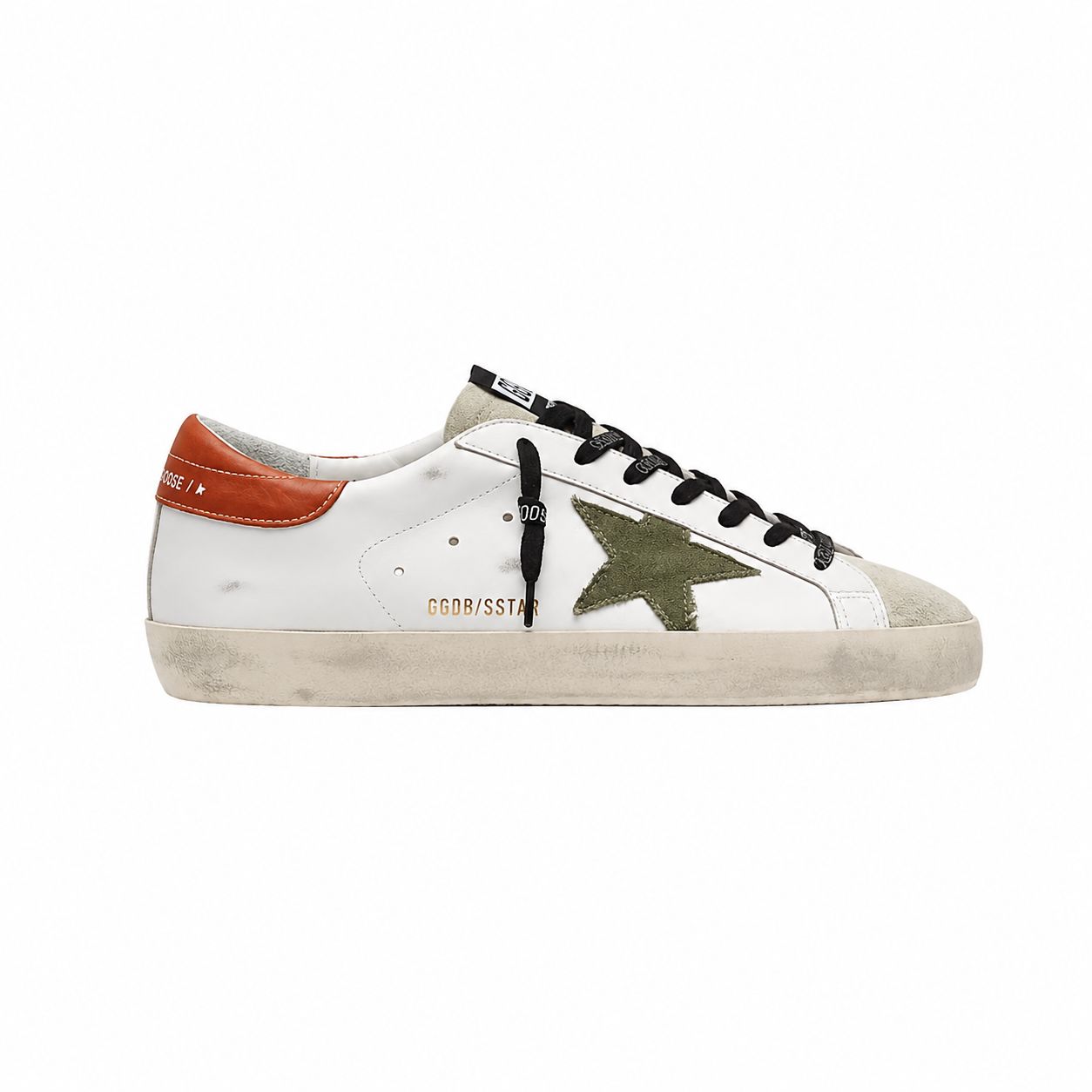 GOLDEN GOOSE SUPERSTAR |  WHITE OLIVE GREEN